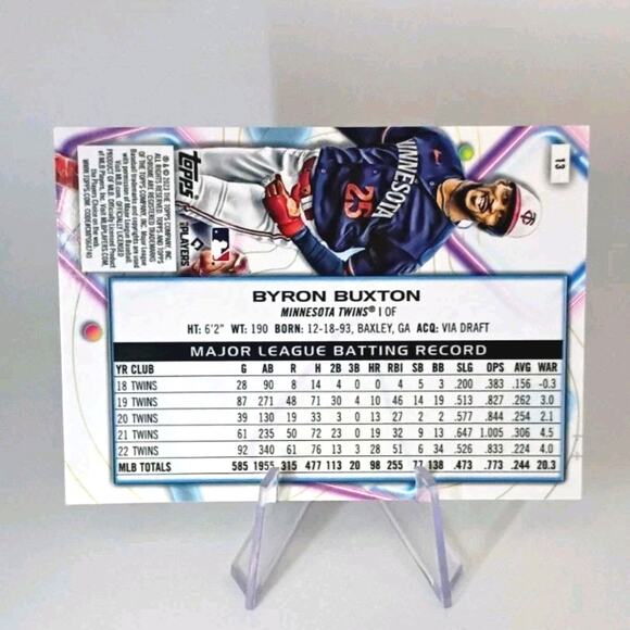 2023 Topps Cosmic Chrome - Byron Buxton #13 - Picture 4 of 5